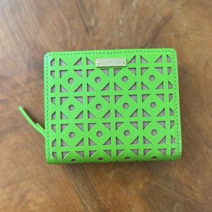 Kate Spade Lime Green Lattice Wallet